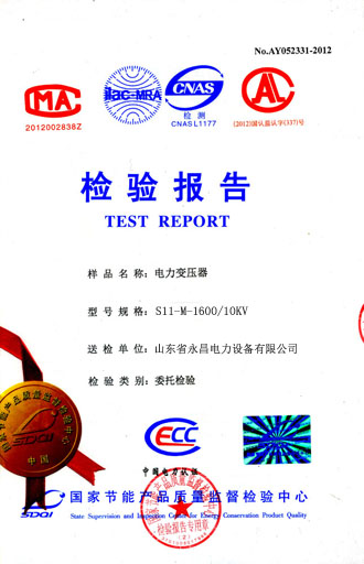 陇南电力变压器检测合格报告